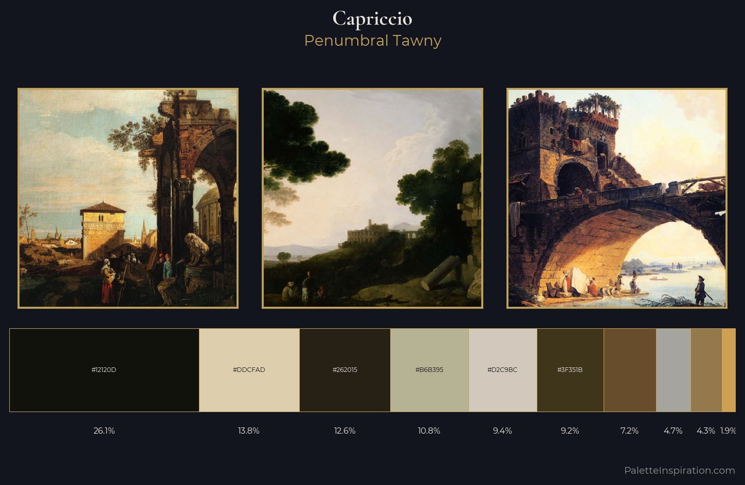 capriccio Palette 5 — Penumbral Tawny