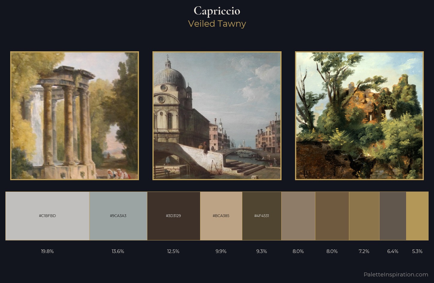 capriccio Palette 6 — Veiled Tawny