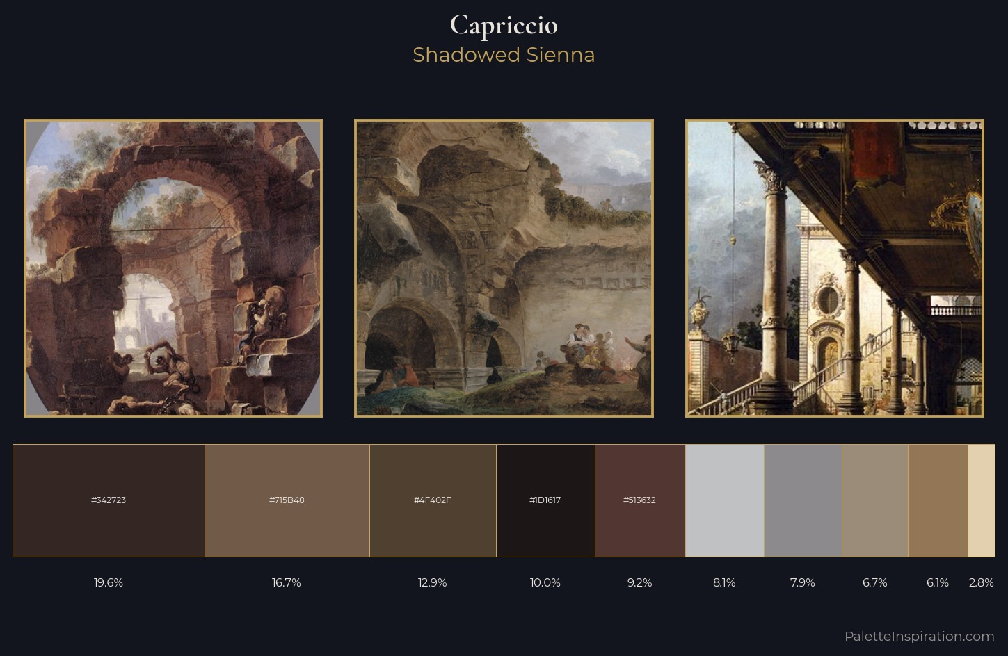 capriccio Palette 8 — Shadowed Sienna