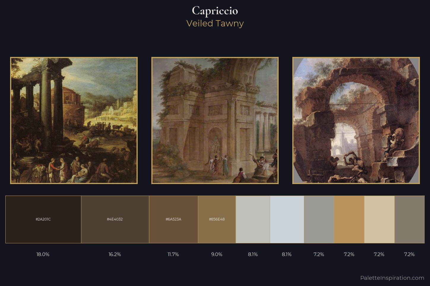 capriccio Master Palette — Veiled Tawny