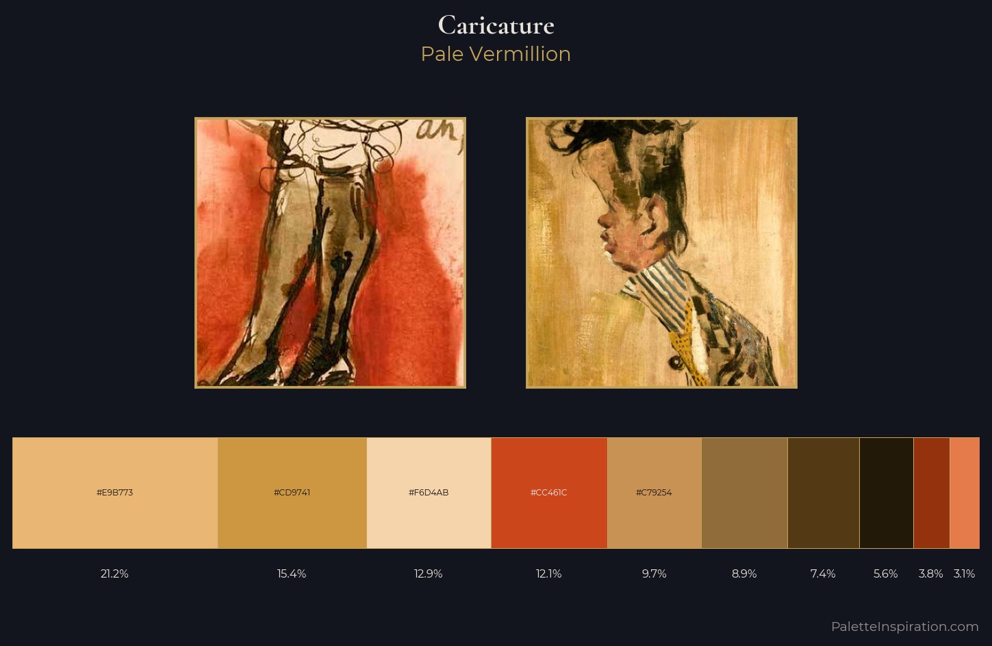 caricature Palette 2 — Pale Vermillion