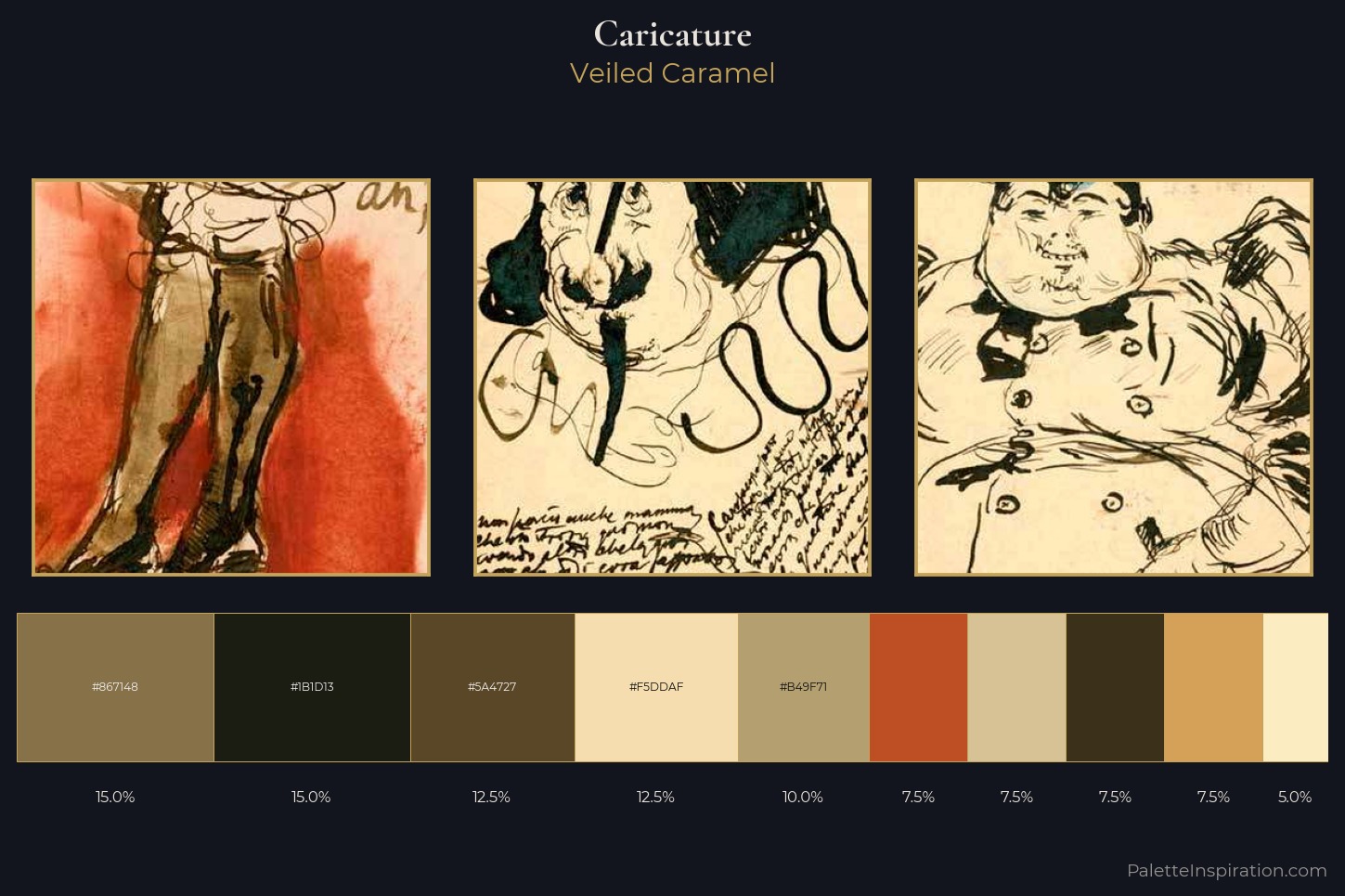 caricature Master Palette — Veiled Caramel
