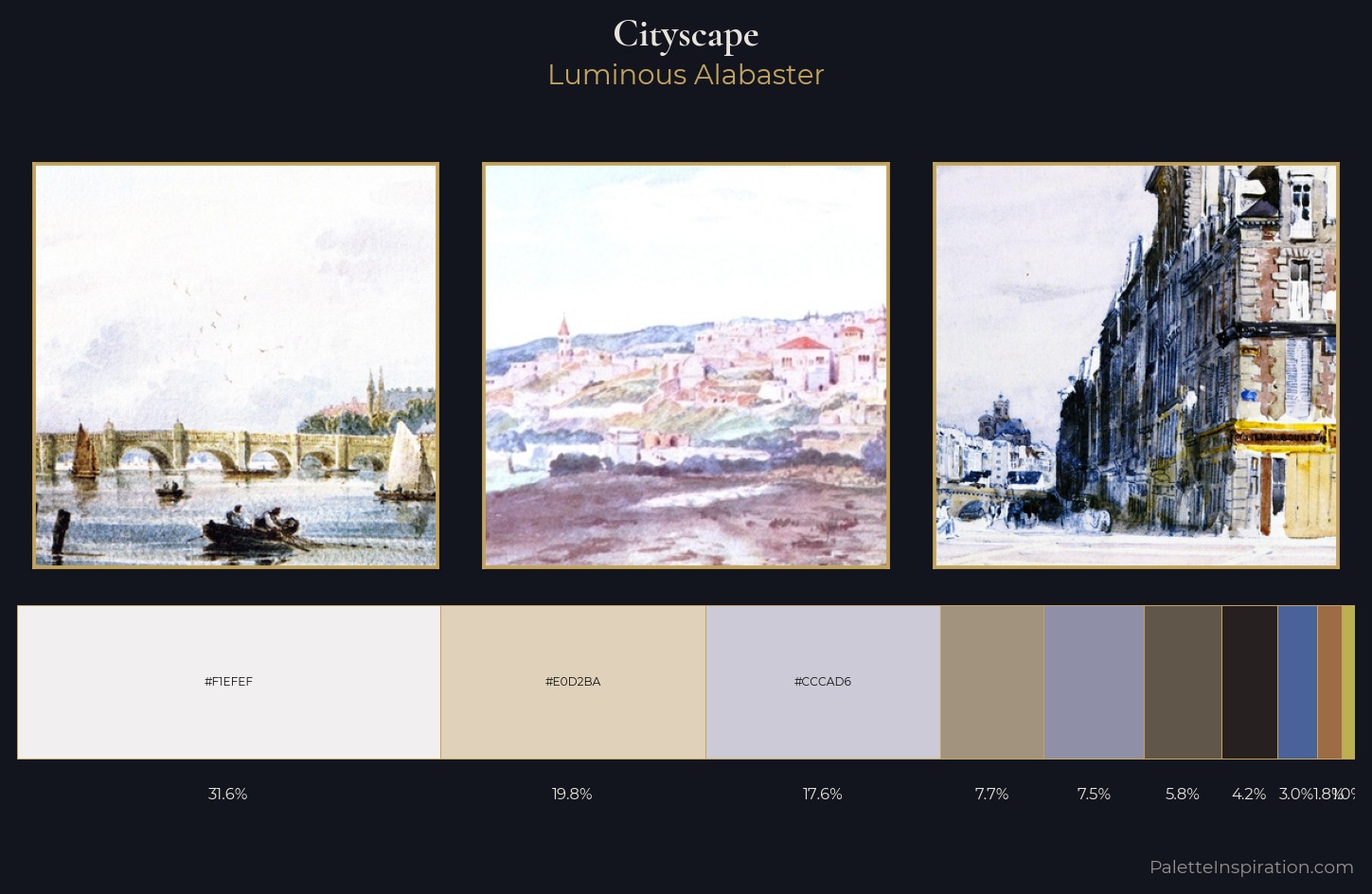 cityscape Palette 5 — Luminous Alabaster