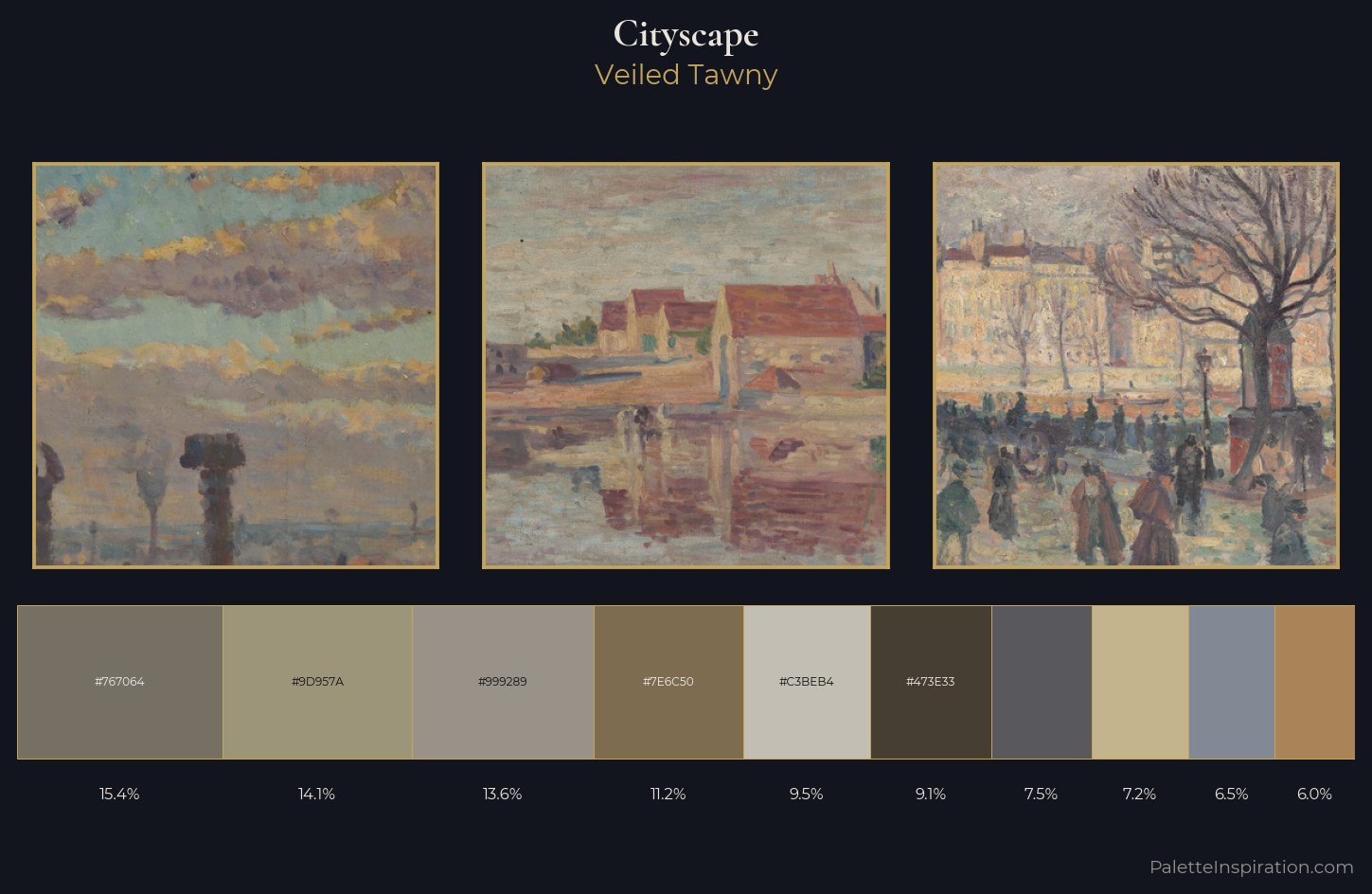 cityscape Palette 14 — Veiled Tawny