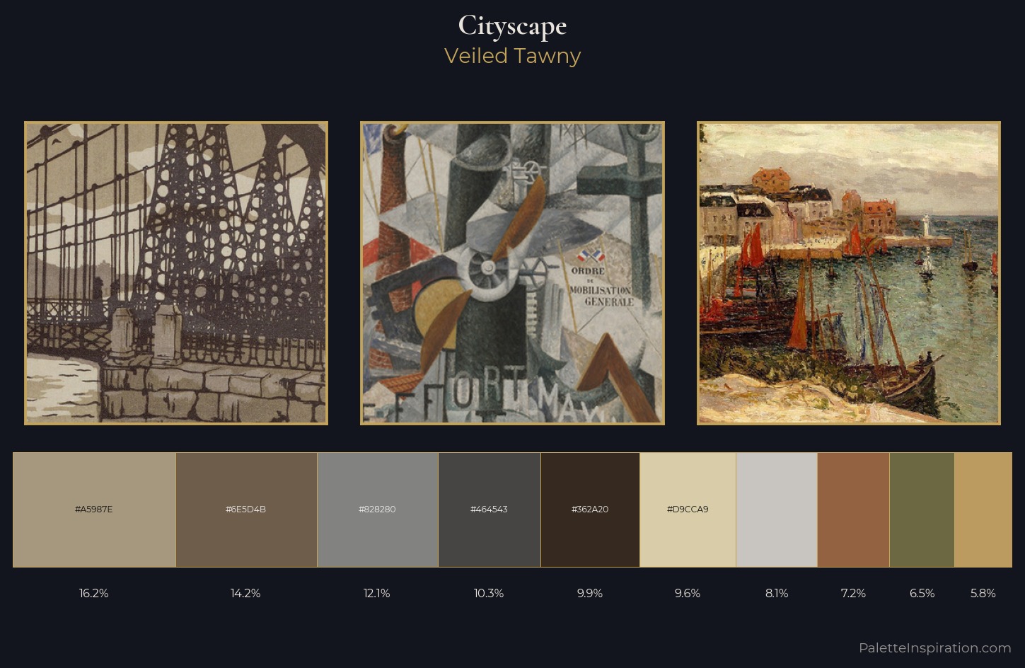 cityscape Palette 18 — Veiled Tawny