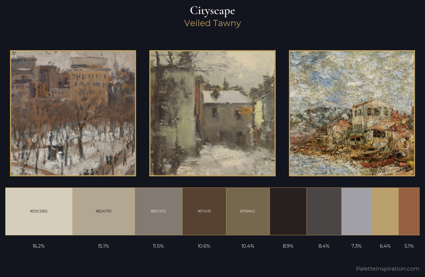 cityscape Palette 21 — Veiled Tawny