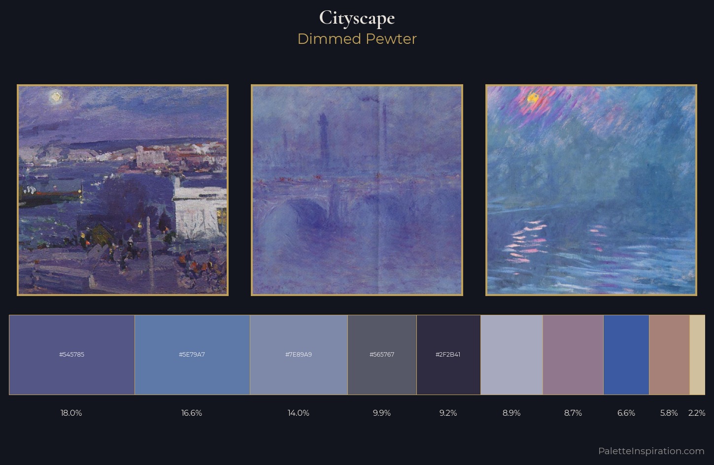 cityscape Palette 22 — Dimmed Pewter