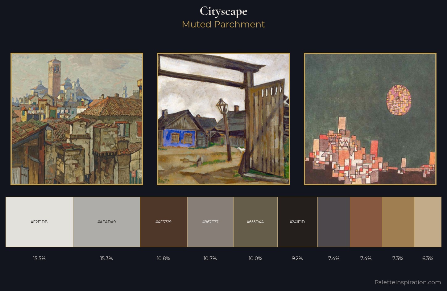 cityscape Palette 24 — Muted Parchment