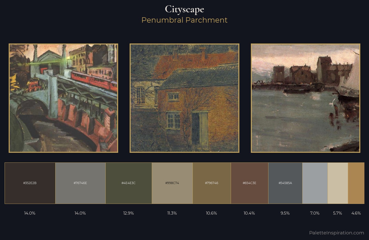 cityscape Palette 26 — Penumbral Parchment