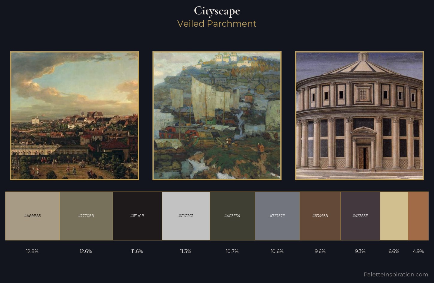 cityscape Palette 28 — Veiled Parchment