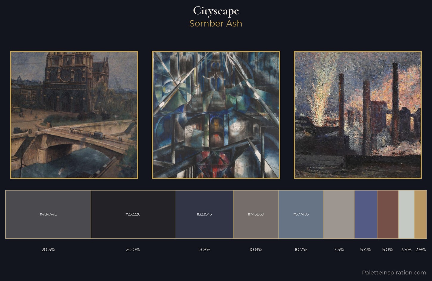 cityscape Palette 30 — Somber Ash