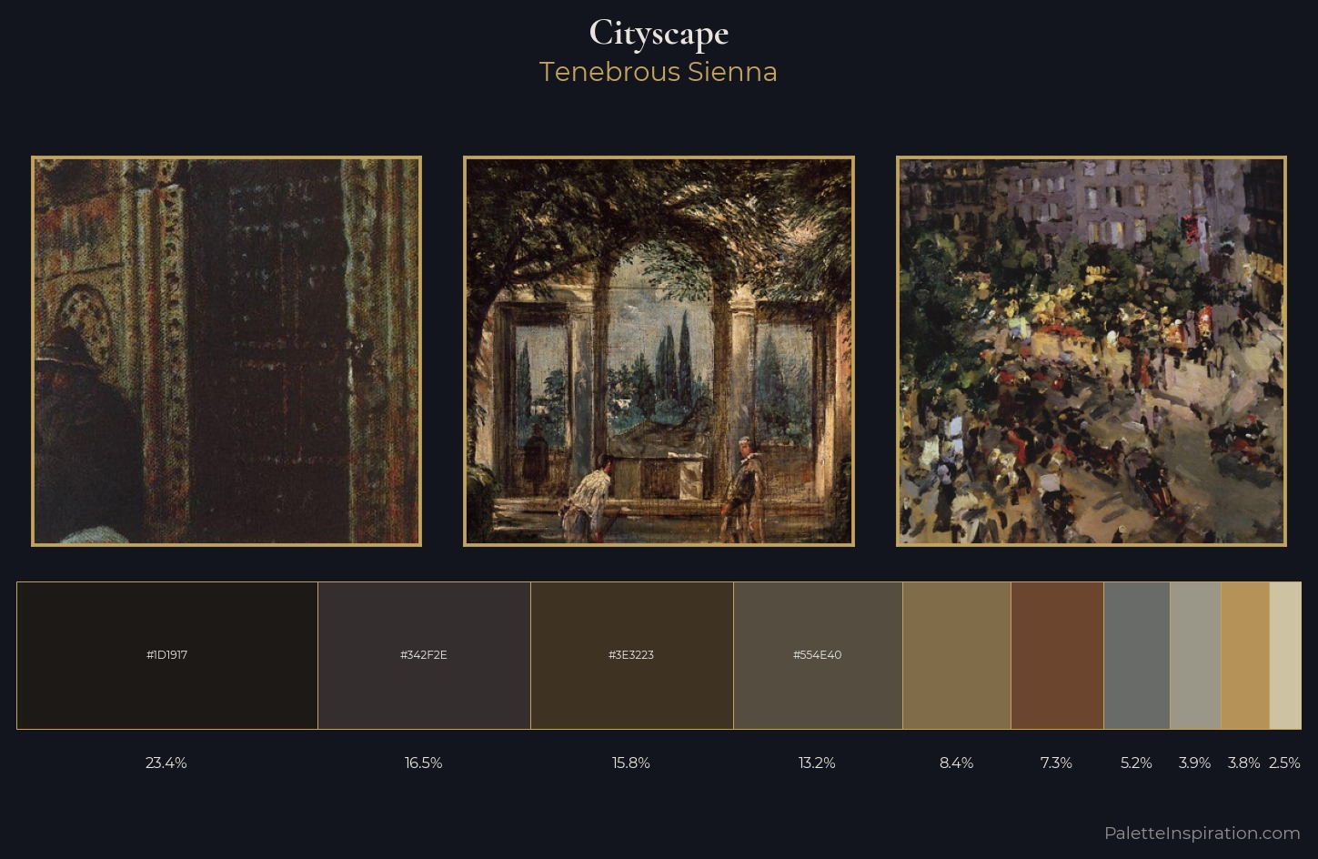 cityscape Palette 31 — Tenebrous Sienna