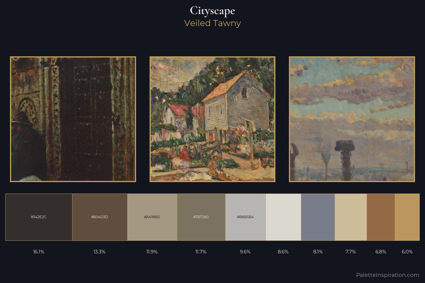 cityscape Master Palette — Veiled Tawny
