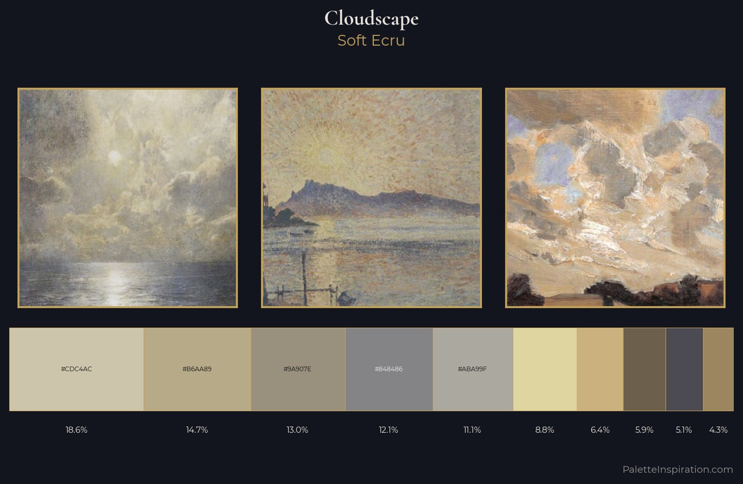 cloudscape Palette 3 — Soft Ecru