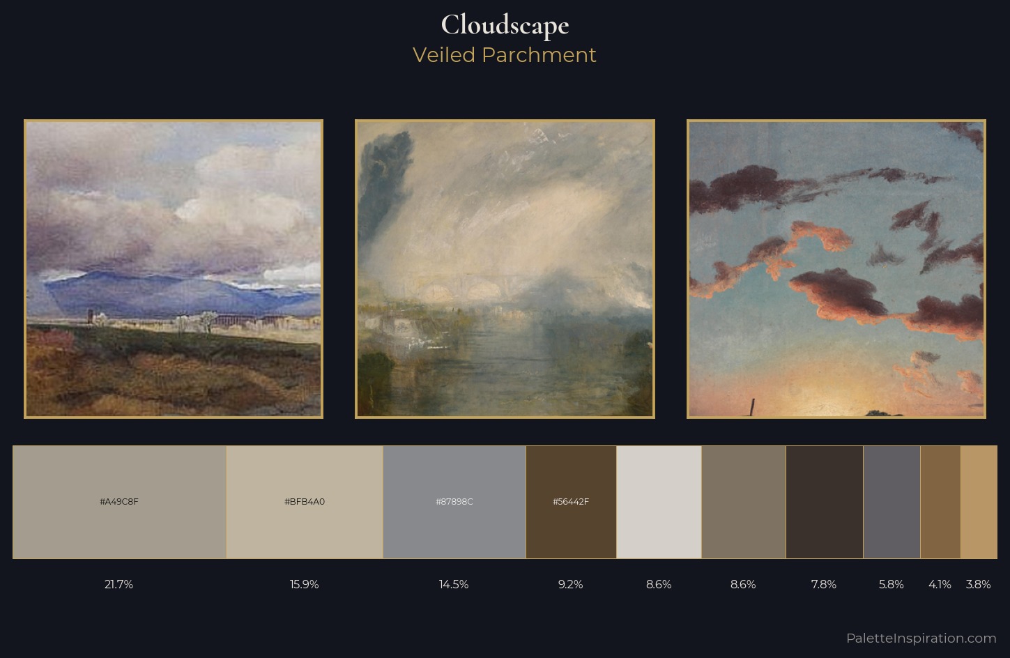 cloudscape Palette 11 — Veiled Parchment