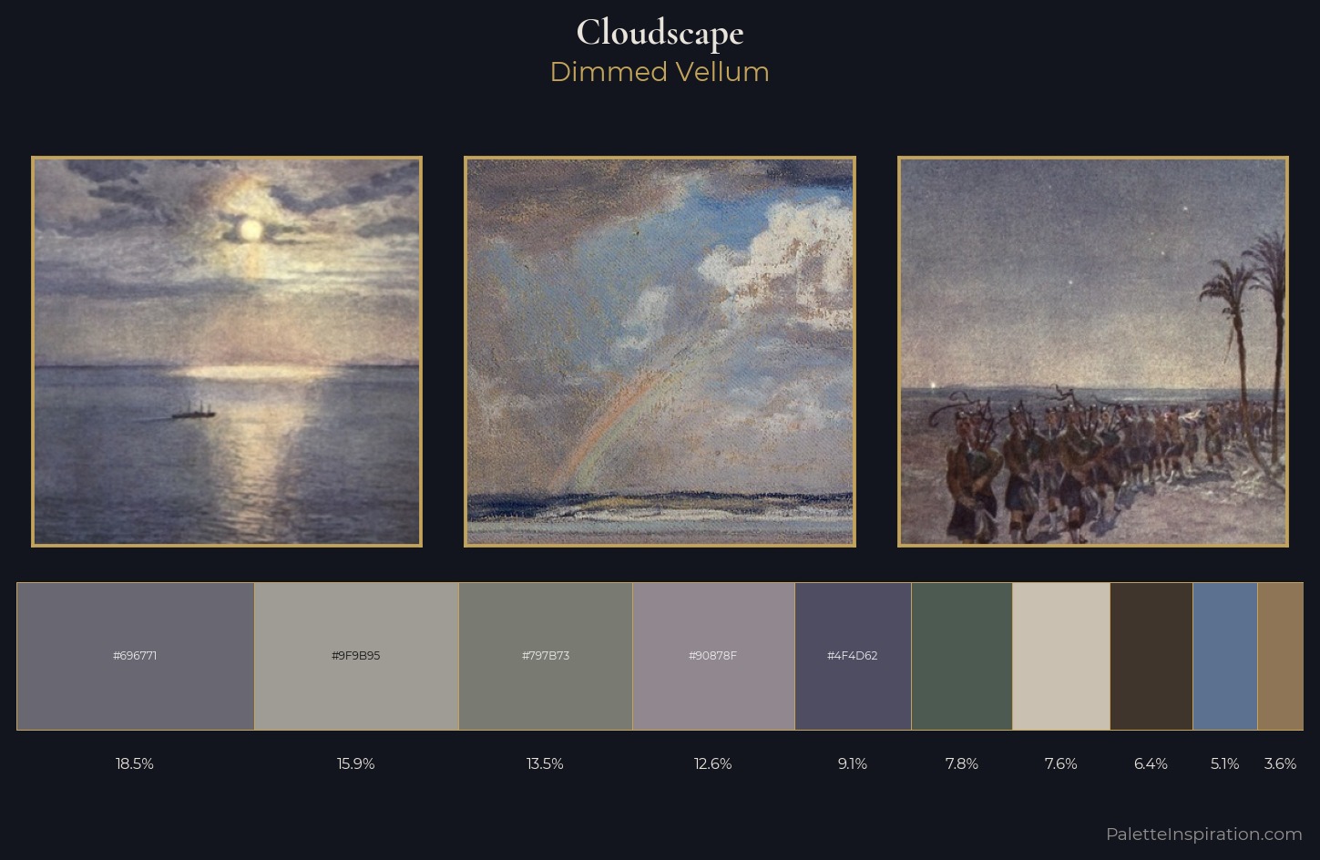 cloudscape Palette 15 — Dimmed Vellum
