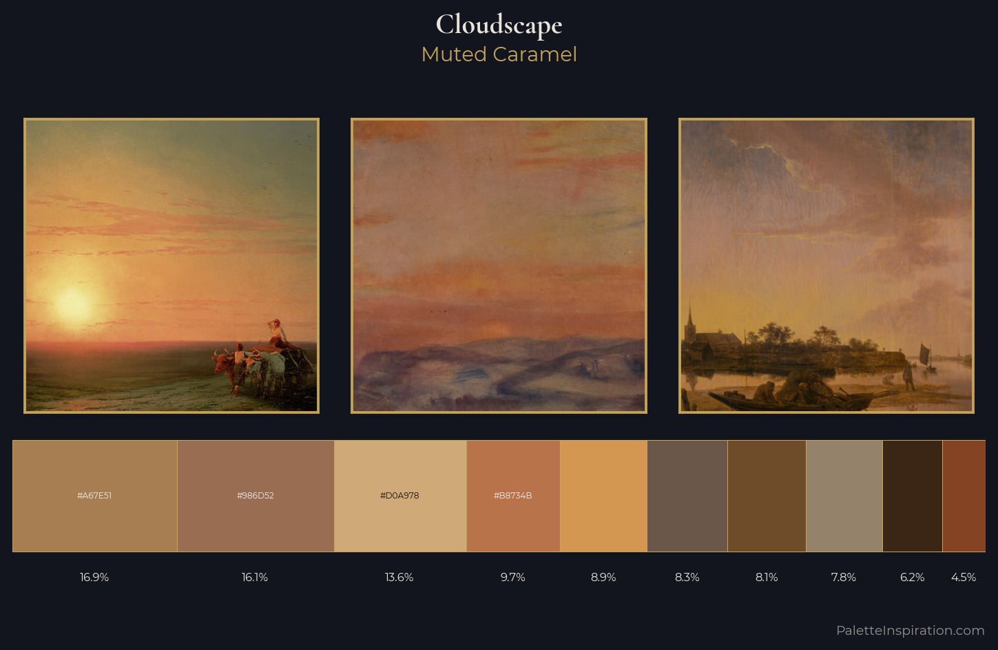 cloudscape Palette 17 — Muted Caramel