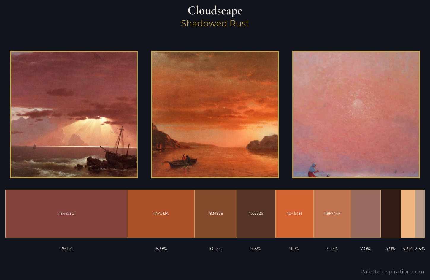 cloudscape Palette 18 — Shadowed Rust