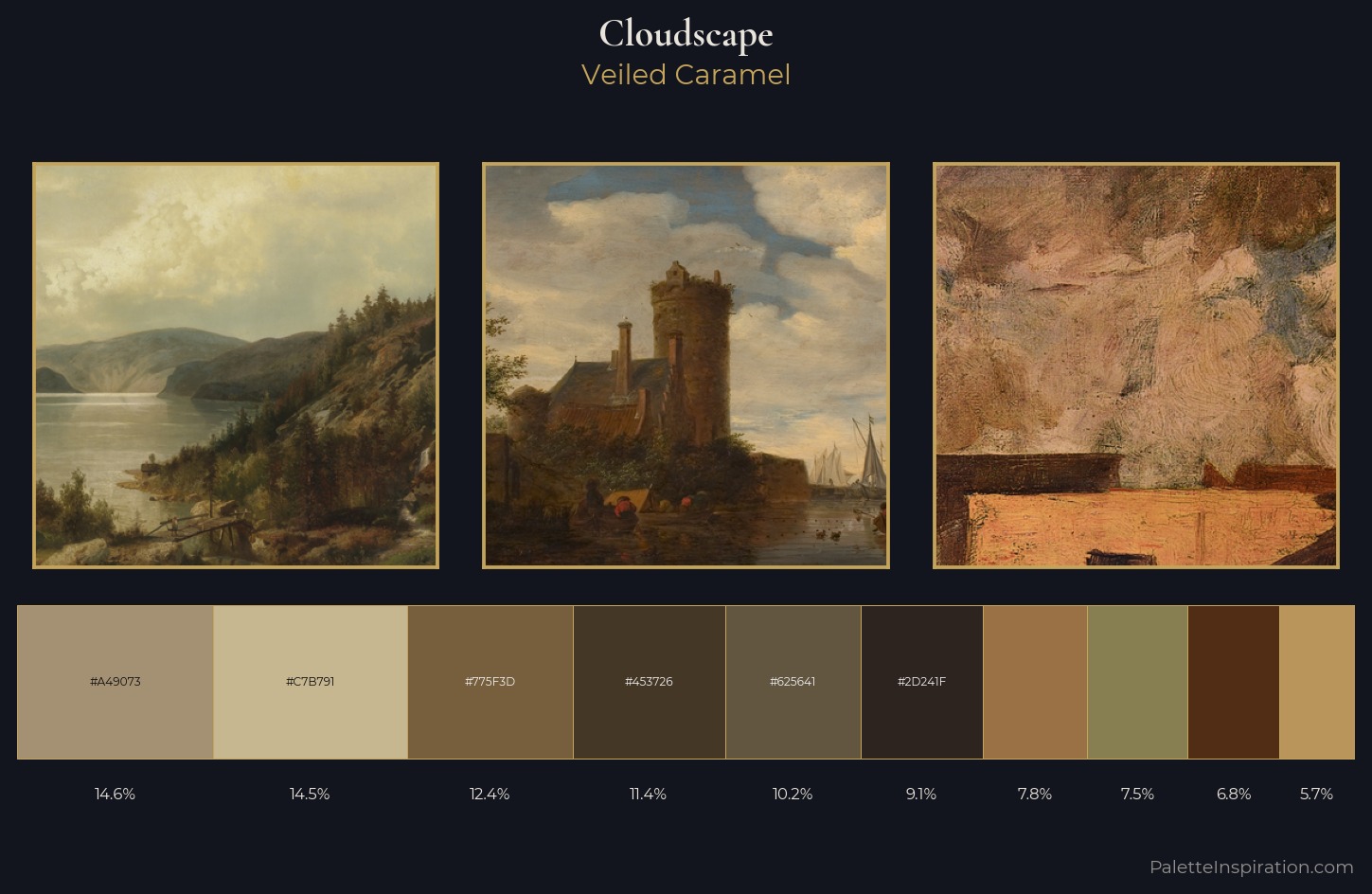 cloudscape Palette 22 — Veiled Caramel