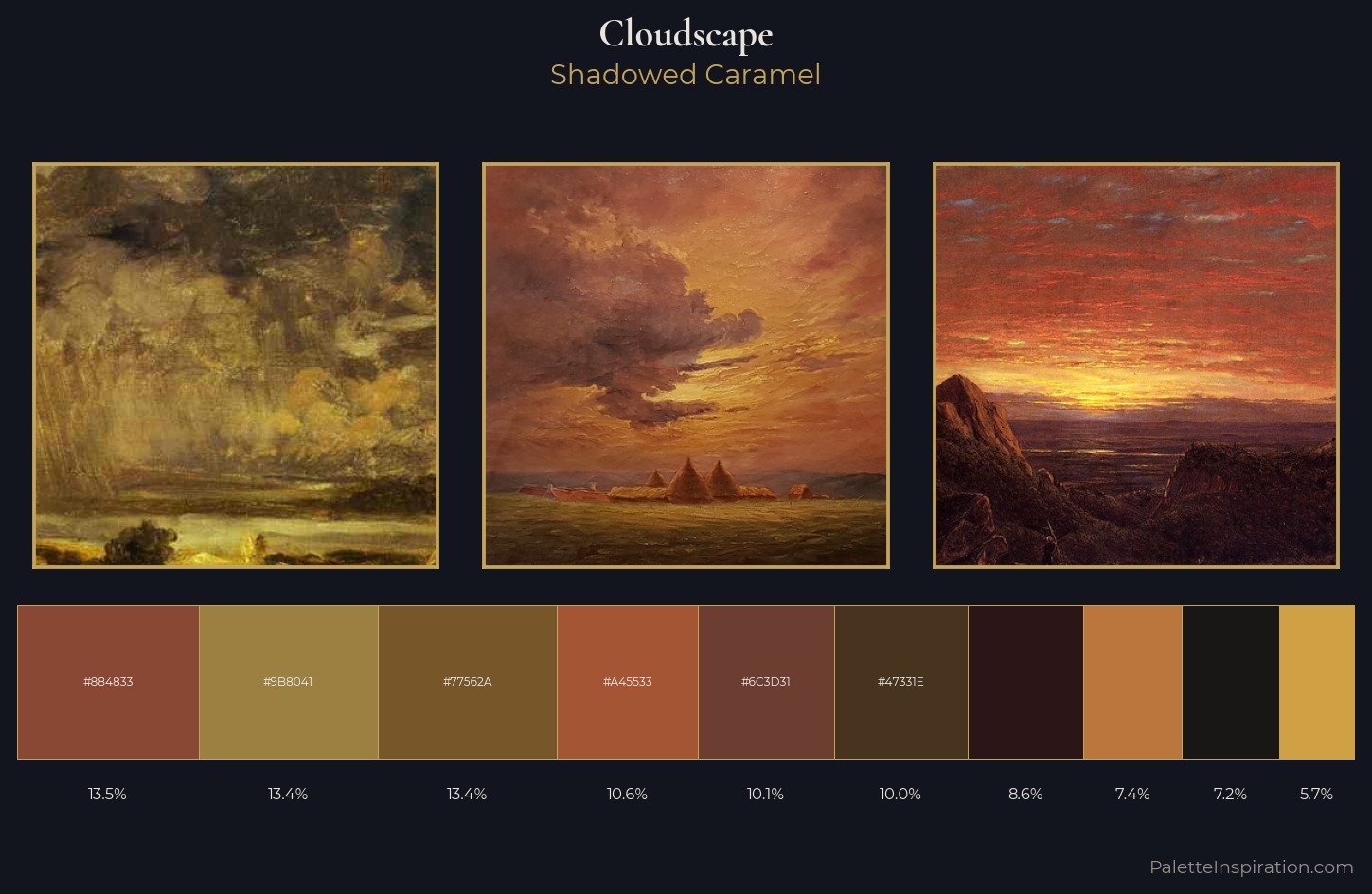 cloudscape Palette 26 — Shadowed Caramel