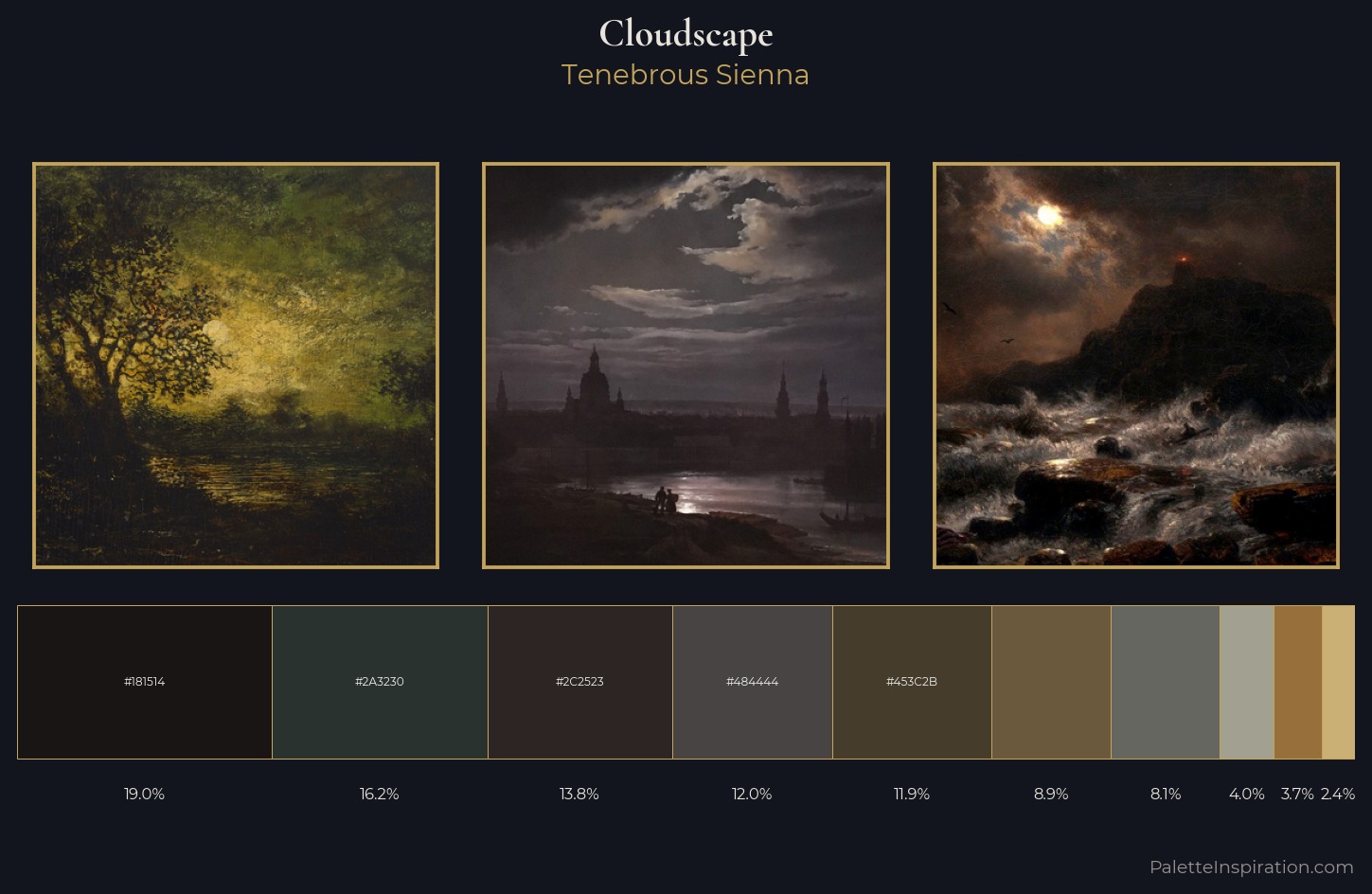 cloudscape Palette 27 — Tenebrous Sienna