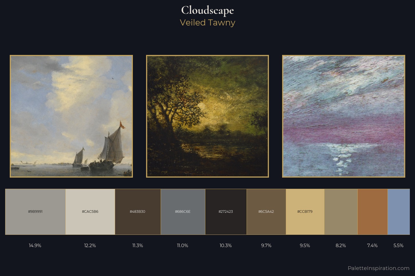 cloudscape Master Palette — Veiled Tawny
