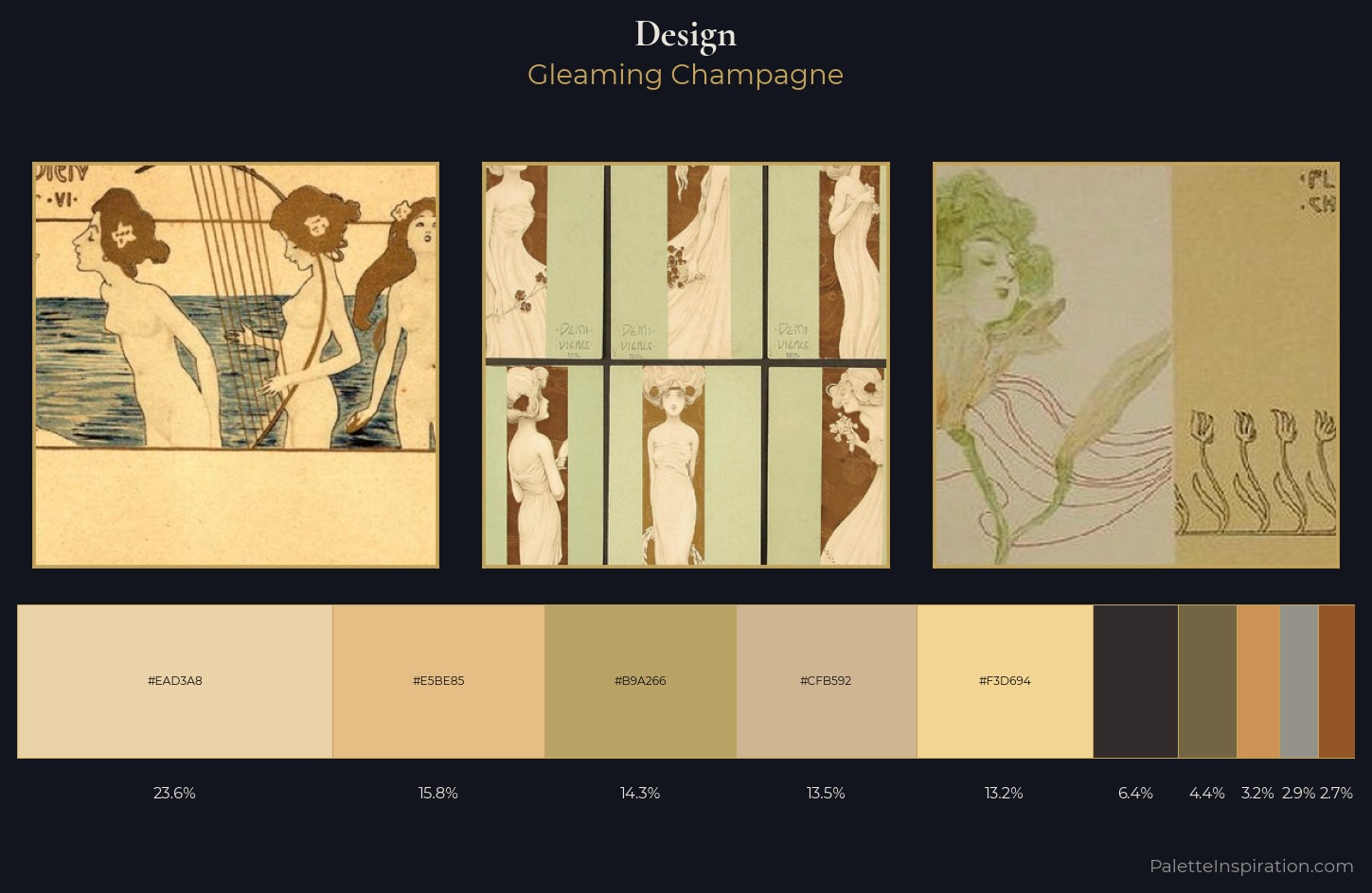 design Palette 6 — Gleaming Champagne