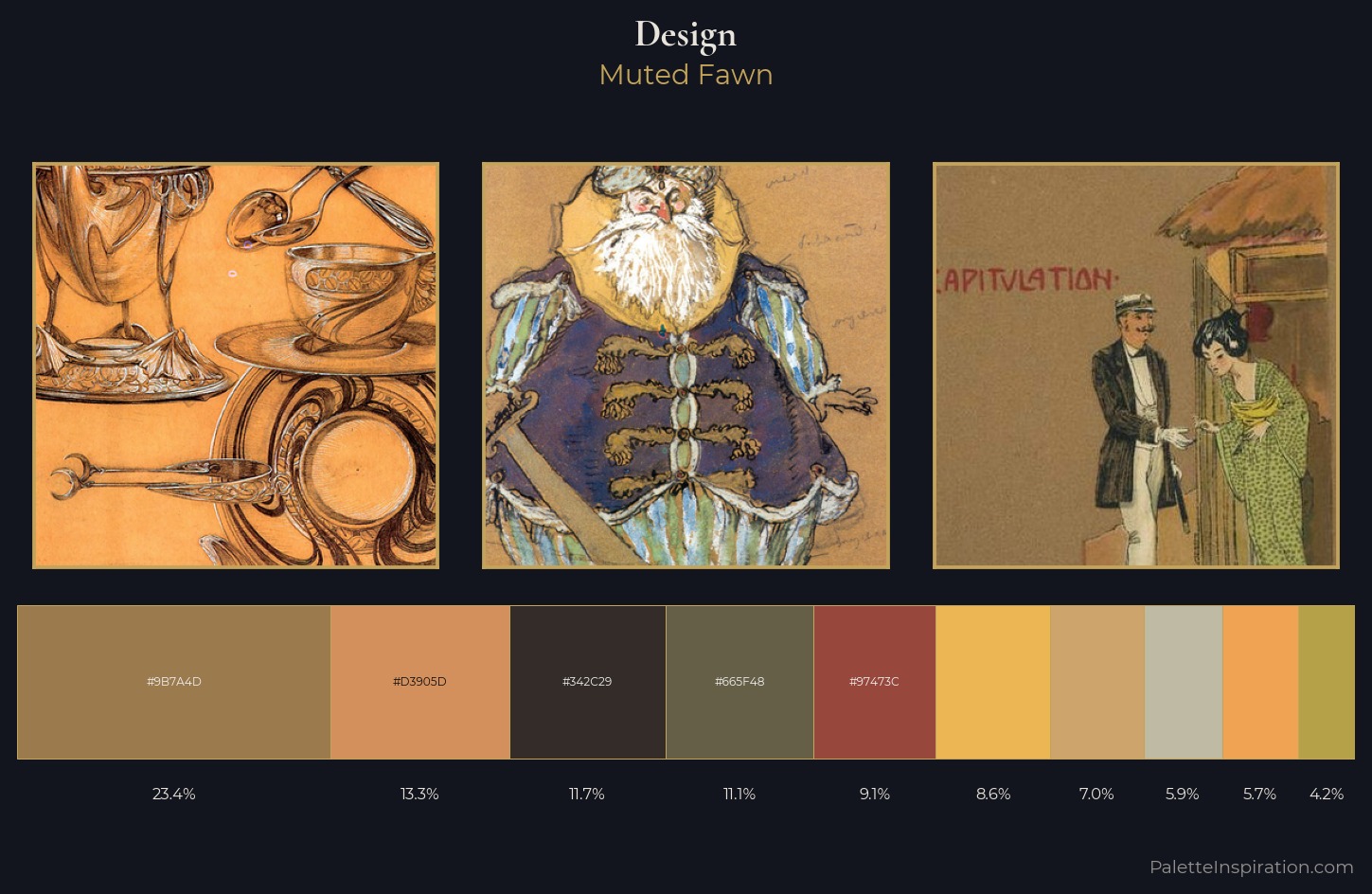 design Palette 10 — Muted Fawn