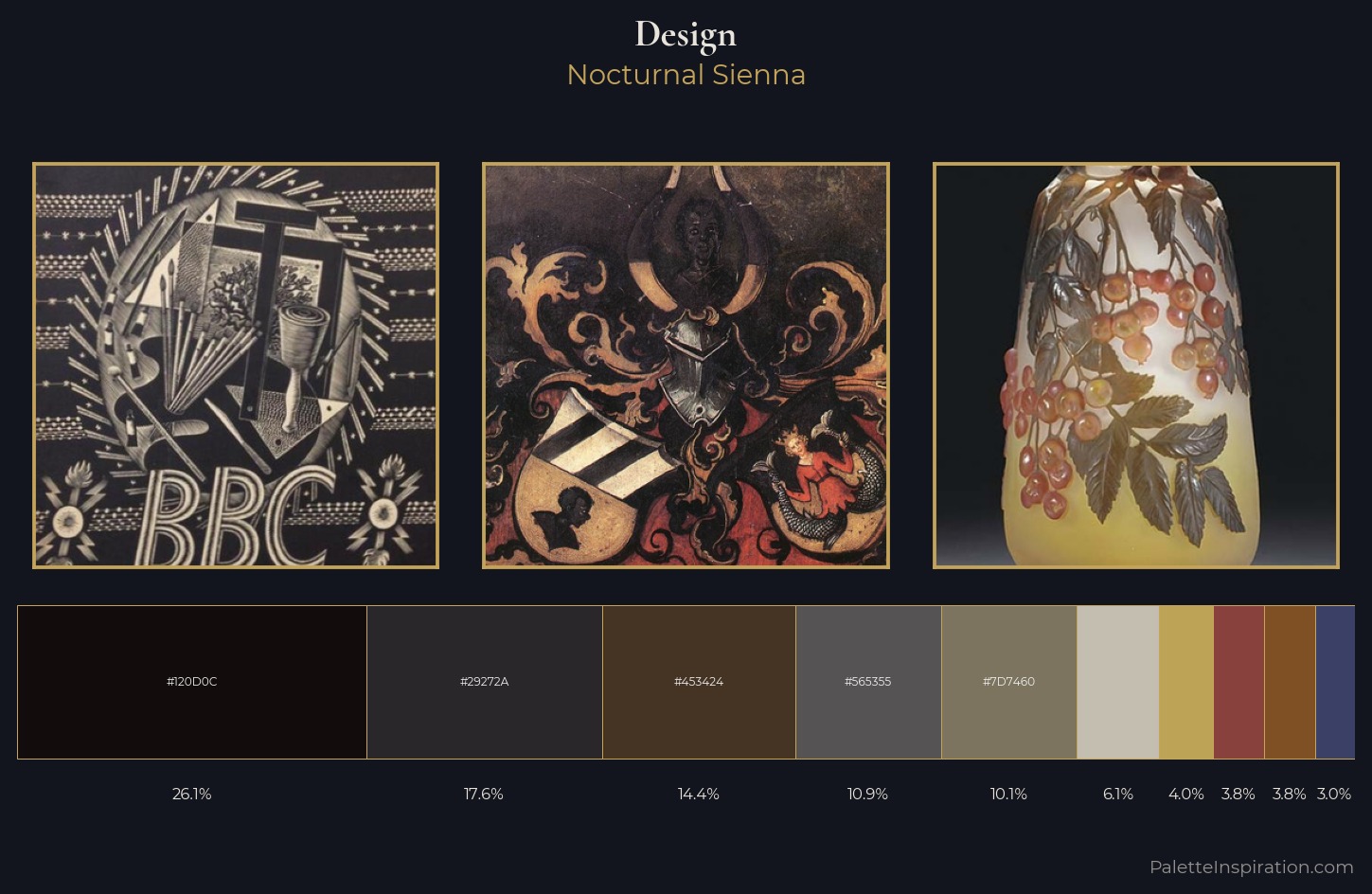 design Palette 22 — Nocturnal Sienna
