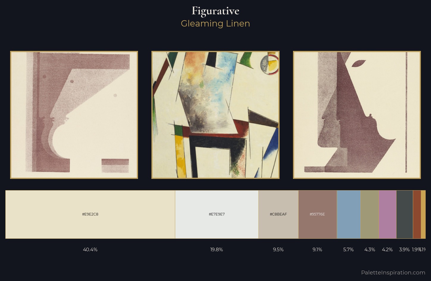 figurative Palette 3 — Gleaming Linen