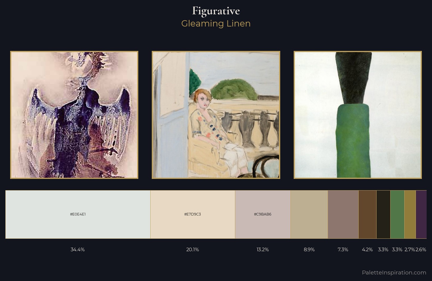 figurative Palette 10 — Gleaming Linen