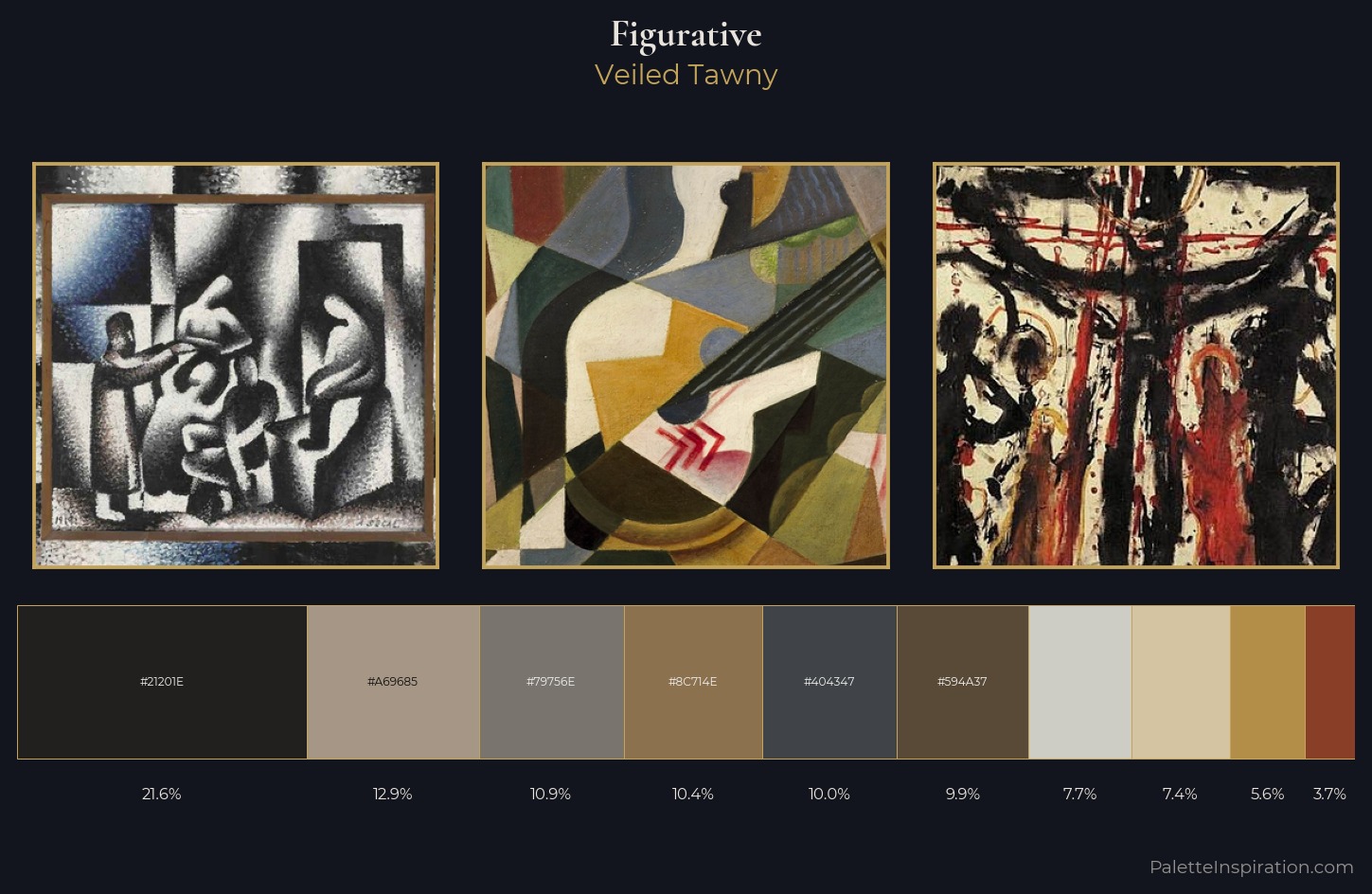 figurative Palette 15 — Veiled Tawny