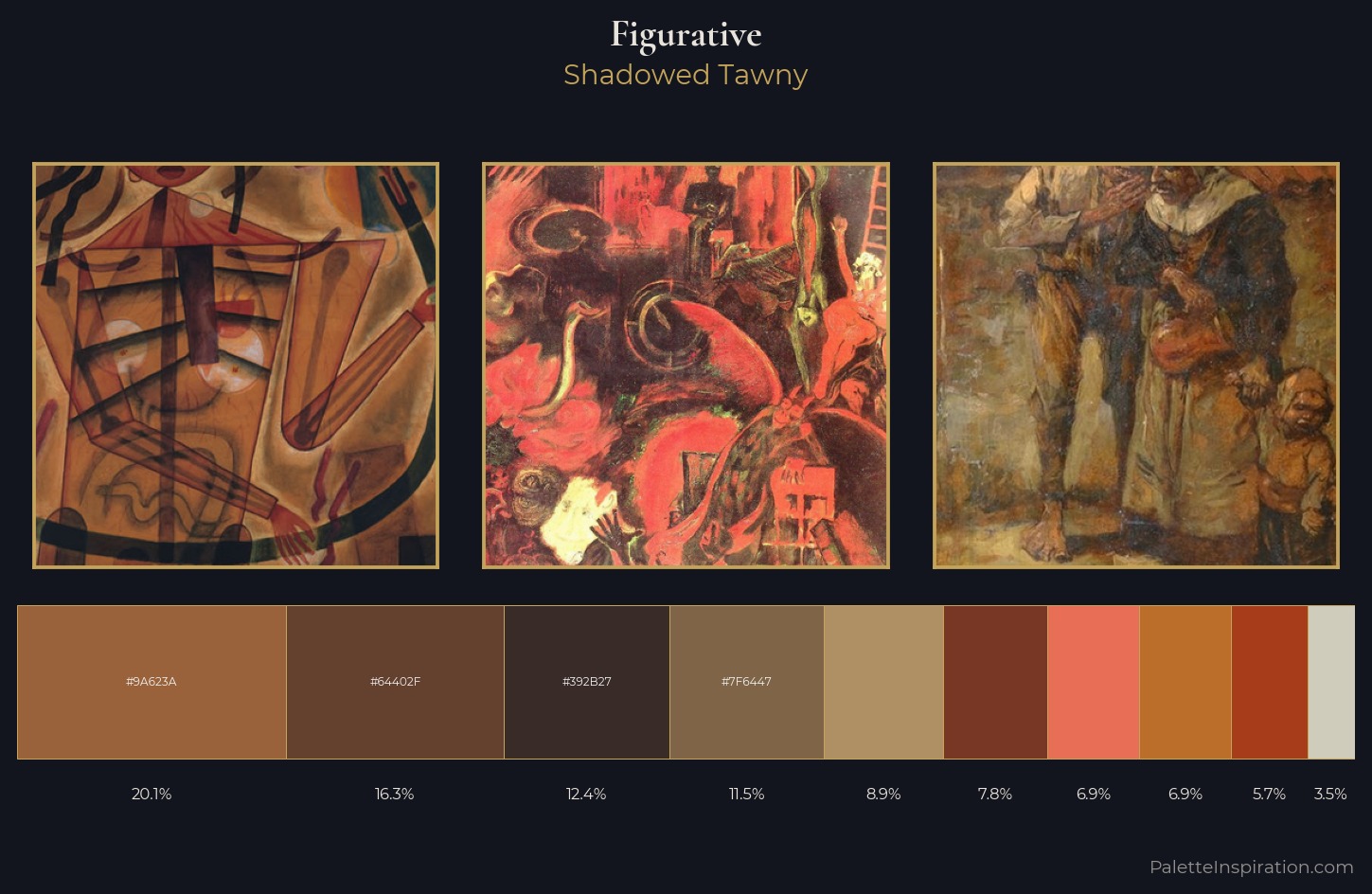 figurative Palette 17 — Shadowed Tawny