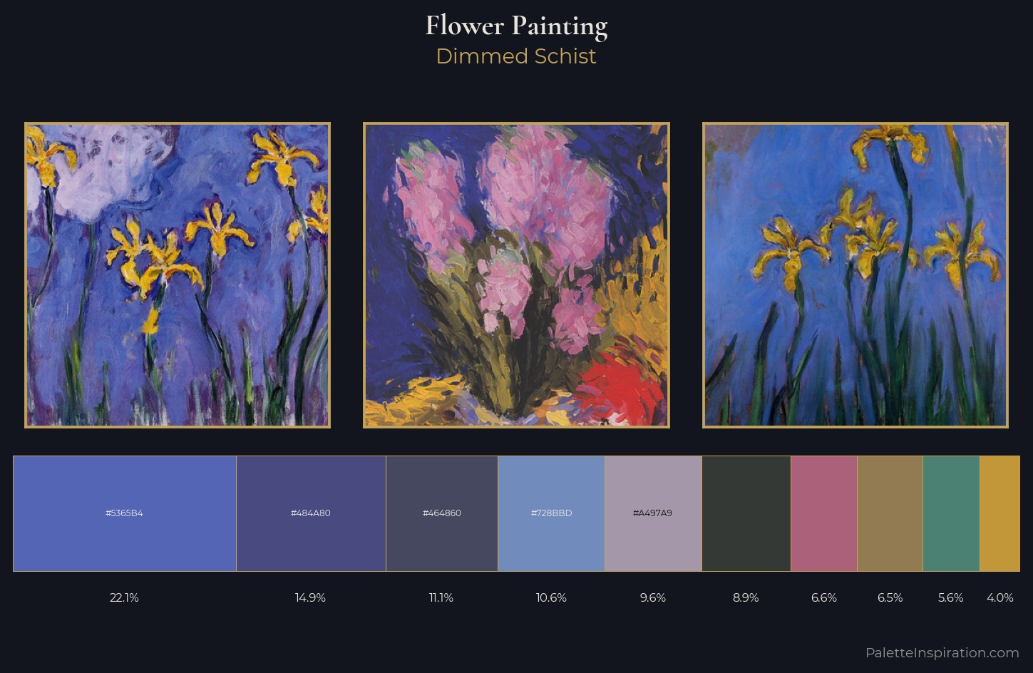 flower painting Palette 24 — Dimmed Schist