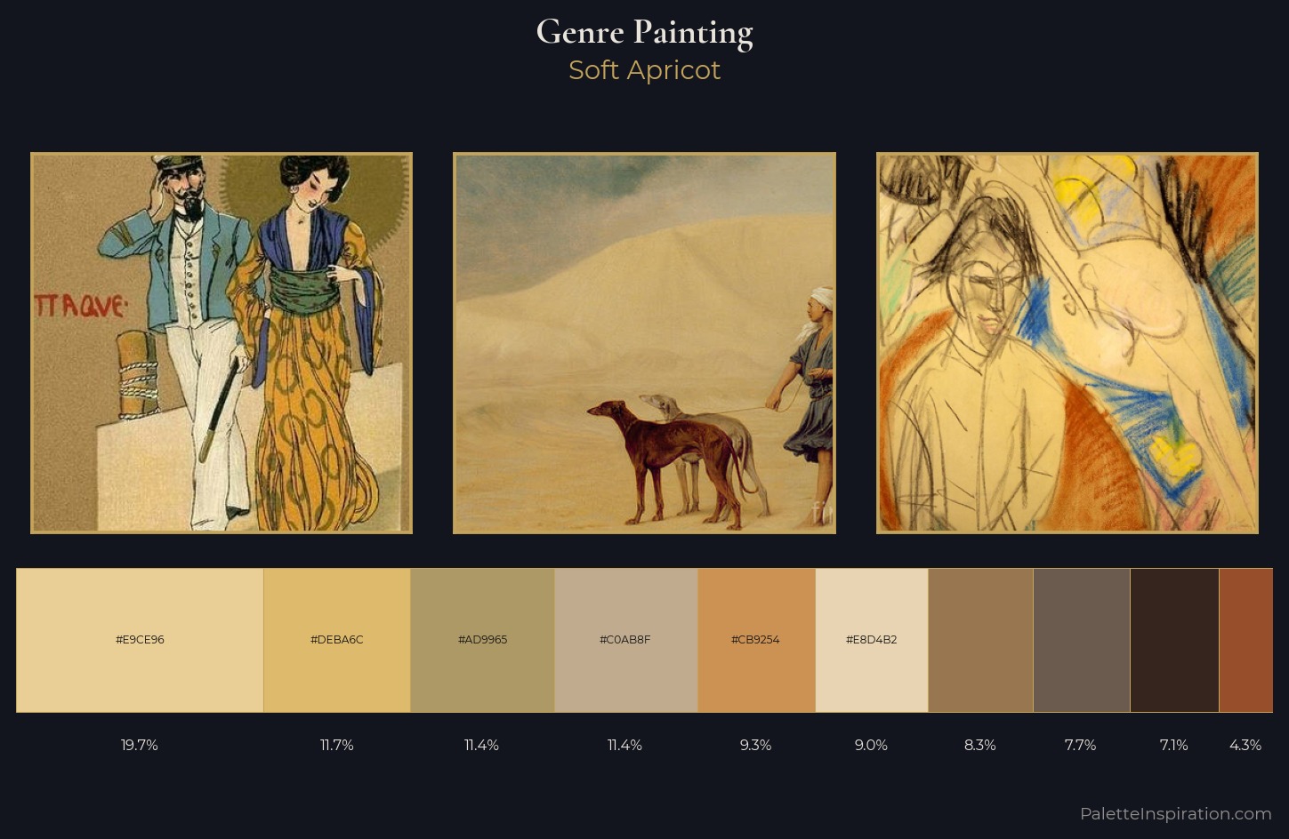 genre painting Palette 3 — Soft Apricot