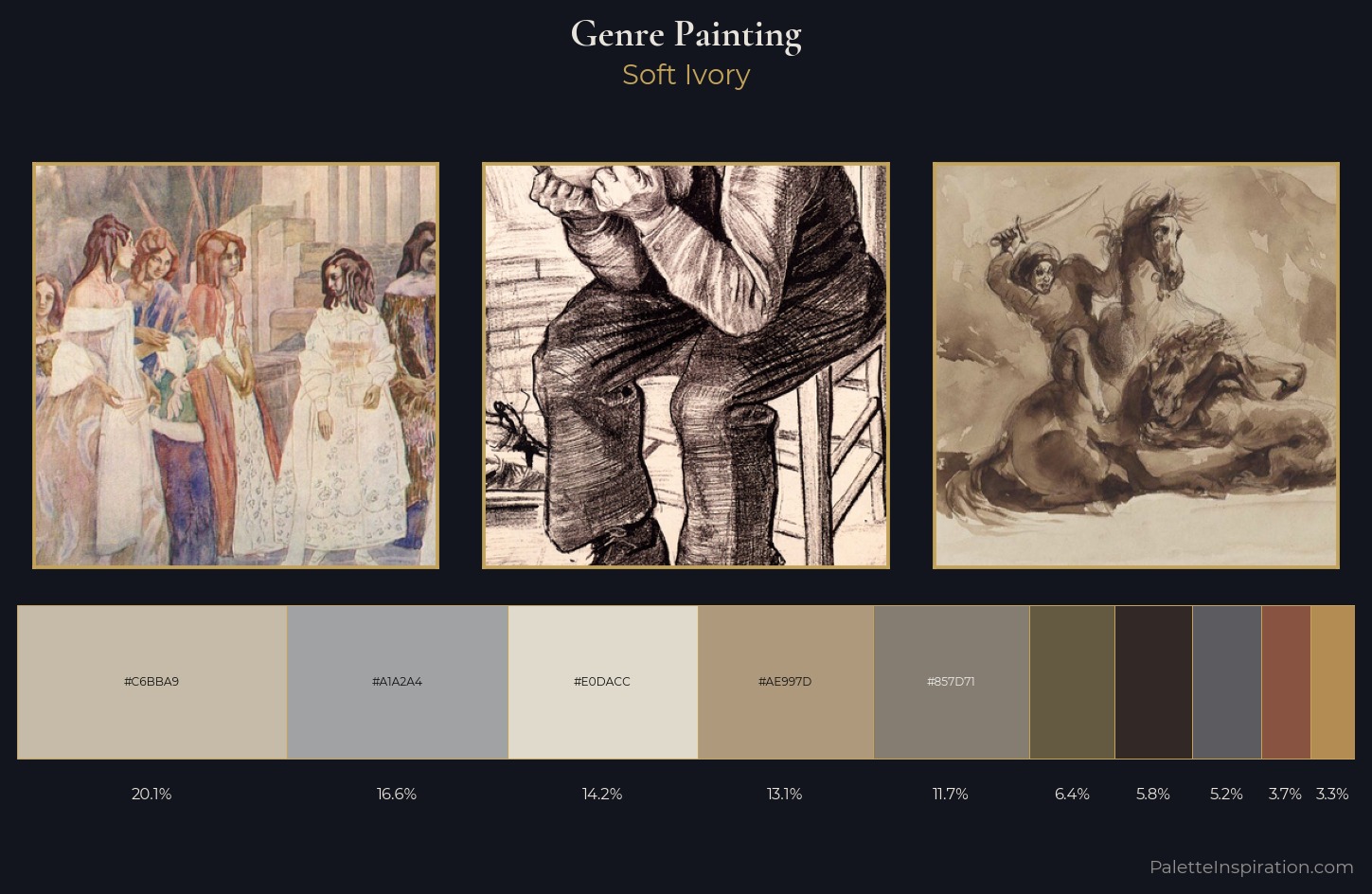 genre painting Palette 8 — Soft Ivory