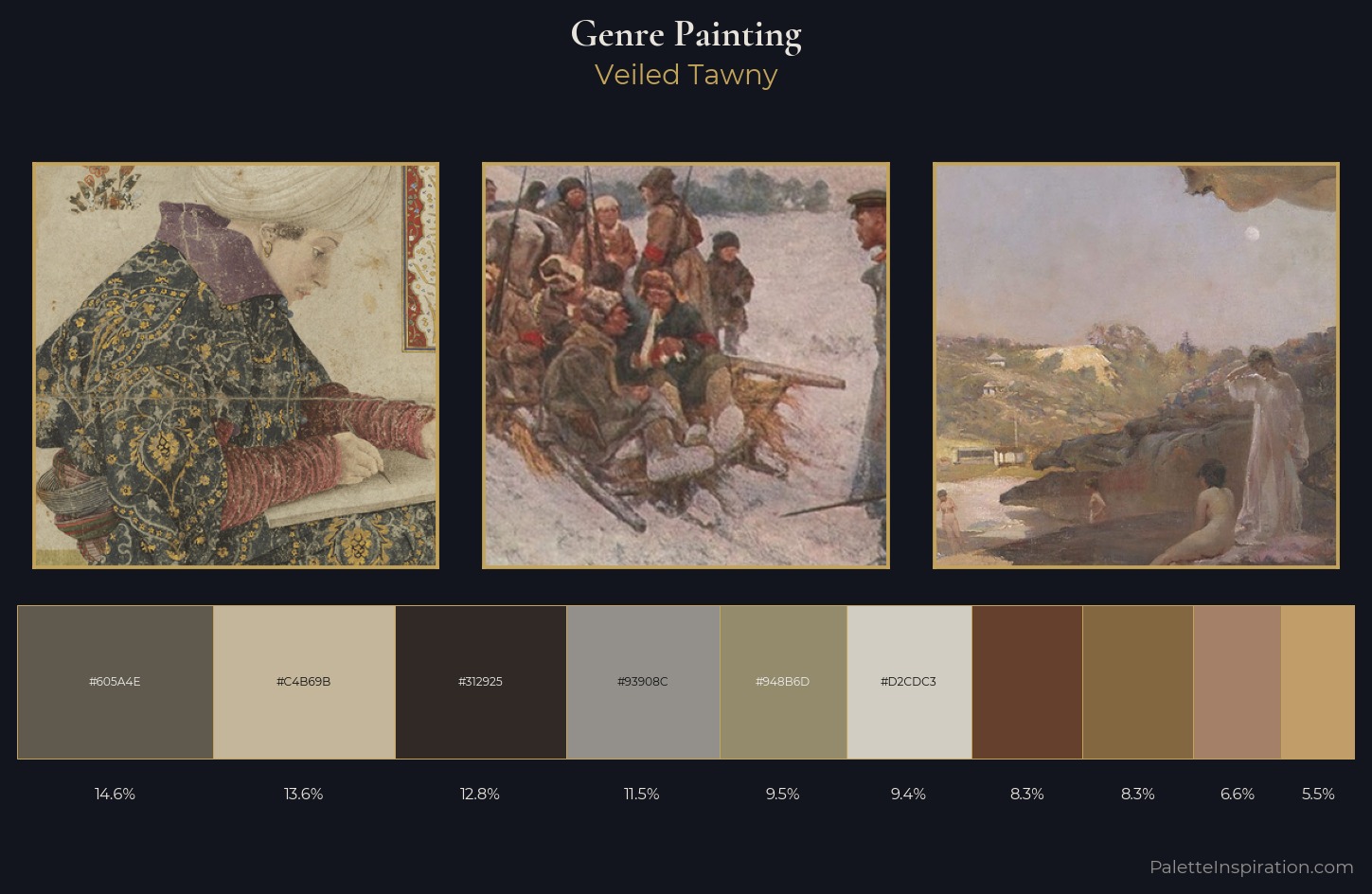 genre painting Palette 10 — Veiled Tawny