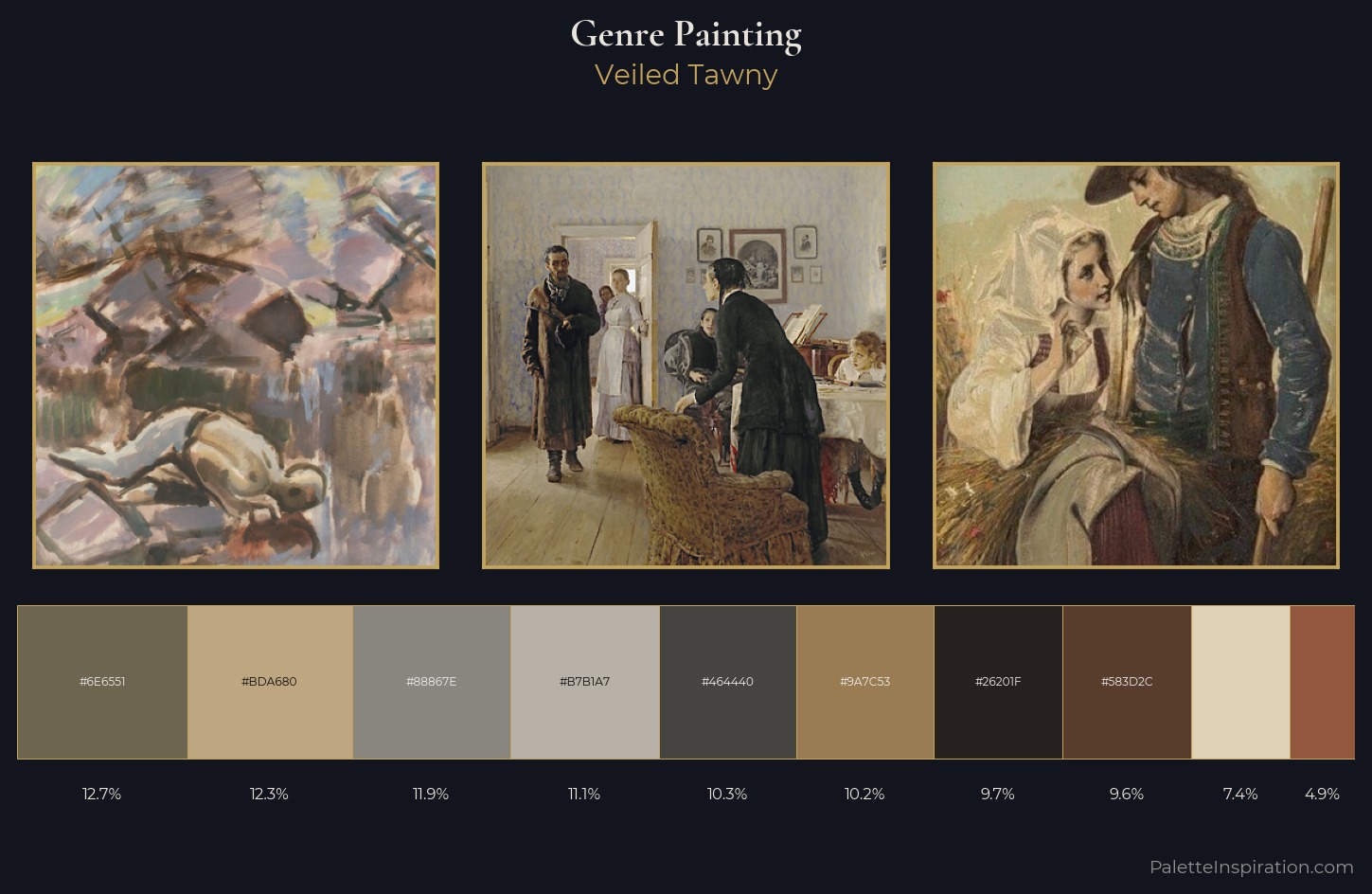 genre painting Palette 15 — Veiled Tawny
