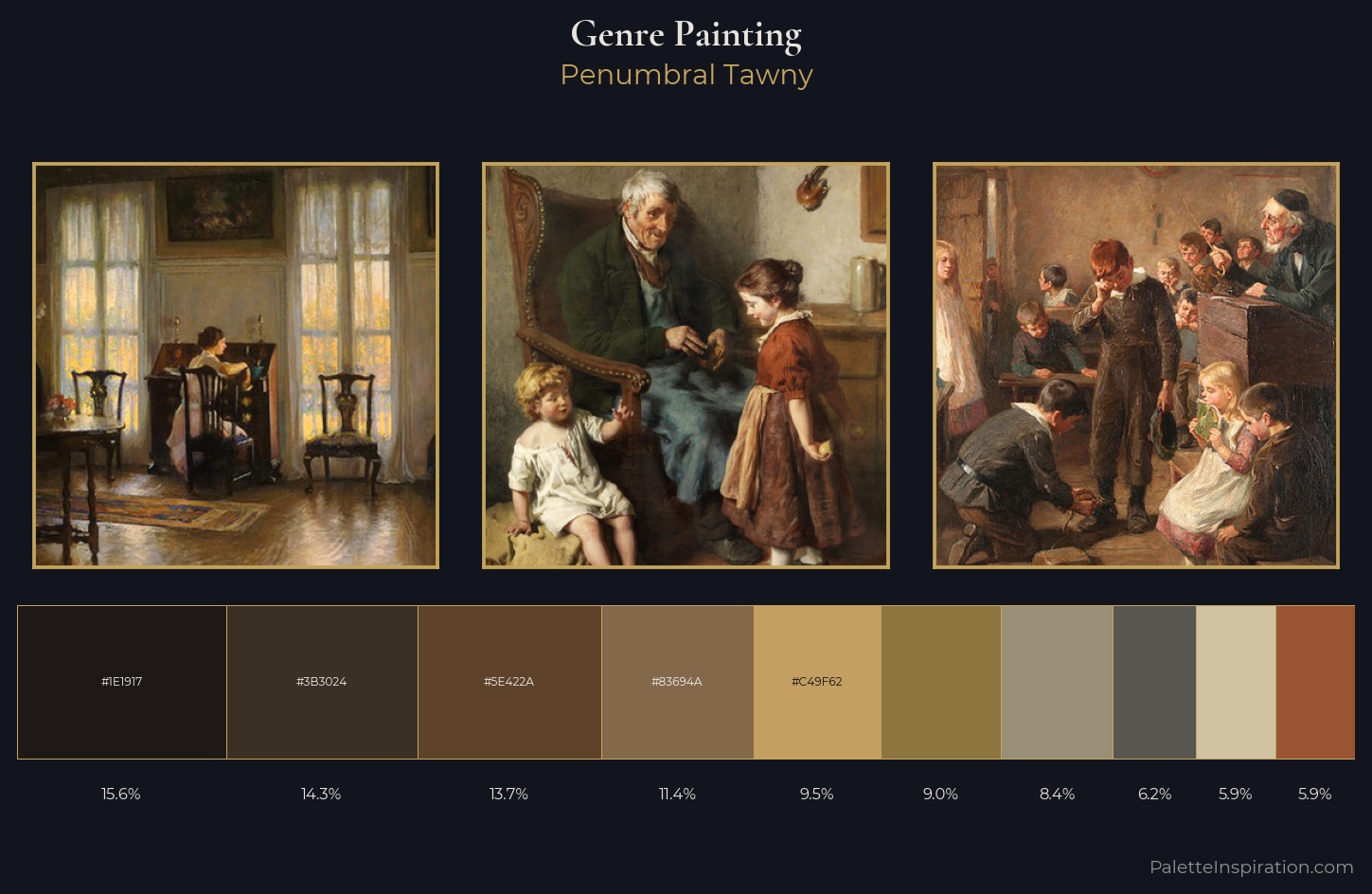 genre painting Palette 21 — Penumbral Tawny
