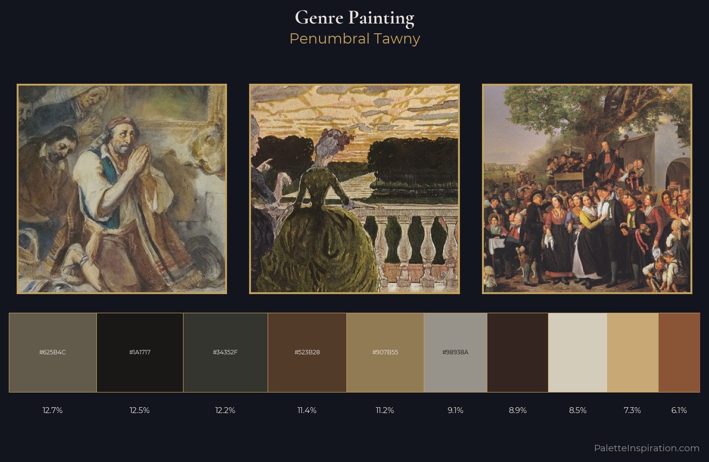 genre painting Palette 24 — Penumbral Tawny