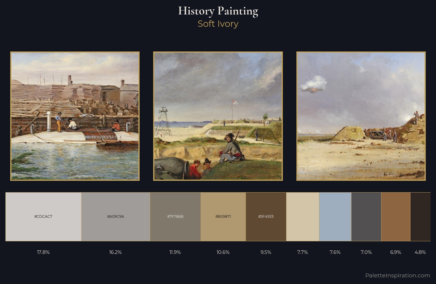history painting Palette 3 — Soft Ivory