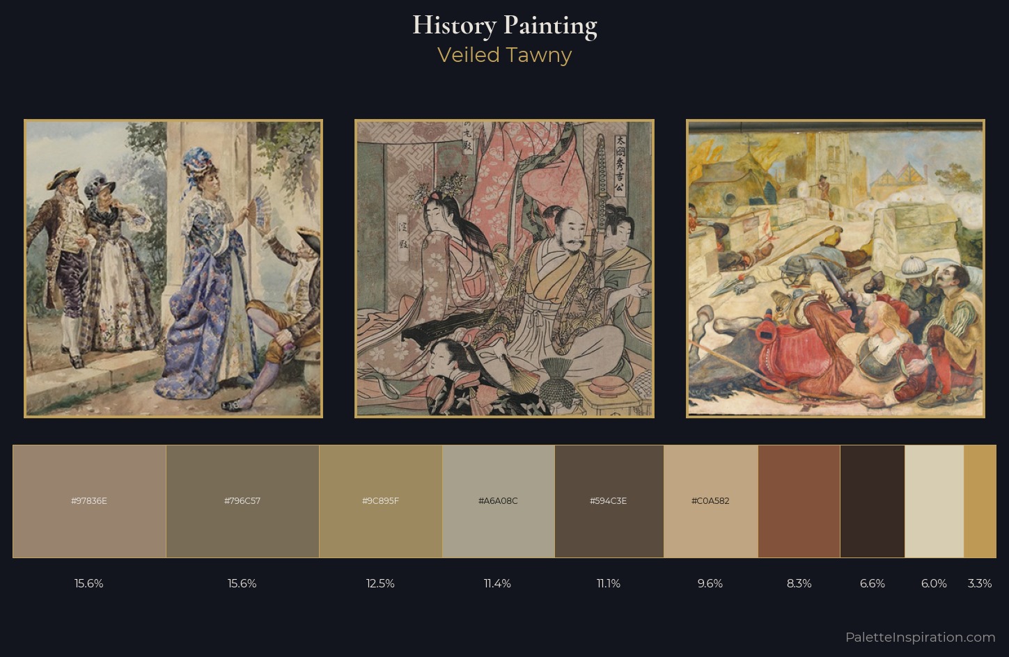 history painting Palette 4 — Veiled Tawny