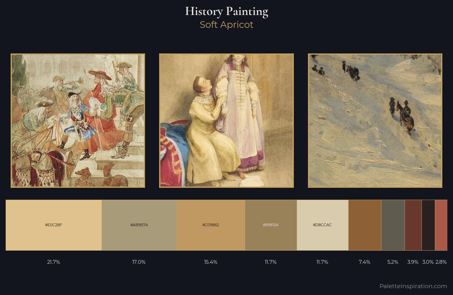 history painting Palette 7 — Soft Apricot