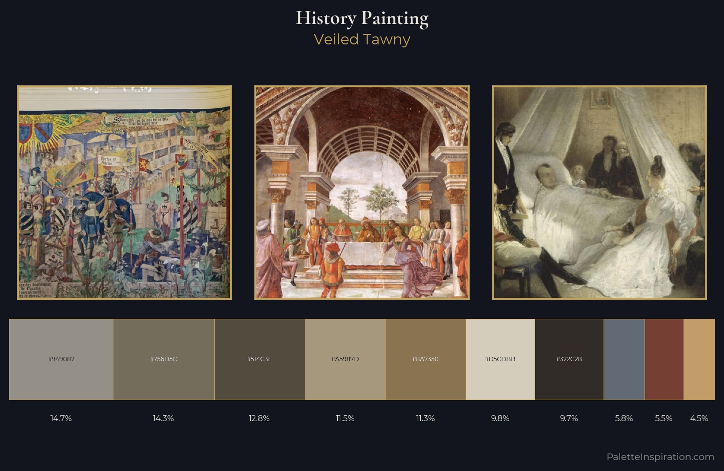 history painting Palette 10 — Veiled Tawny