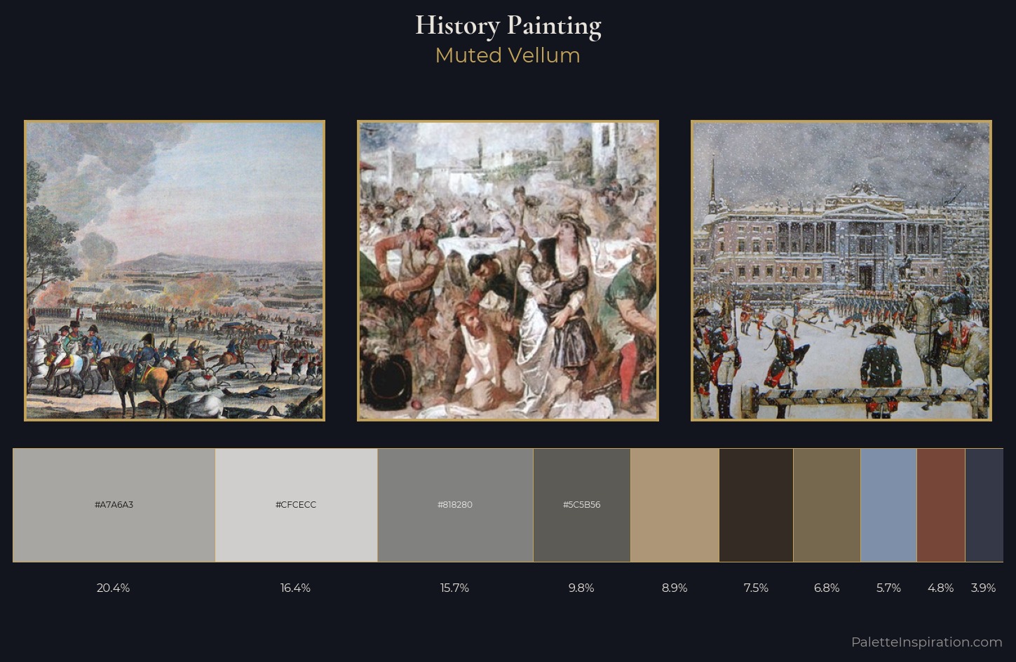 history painting Palette 11 — Muted Vellum