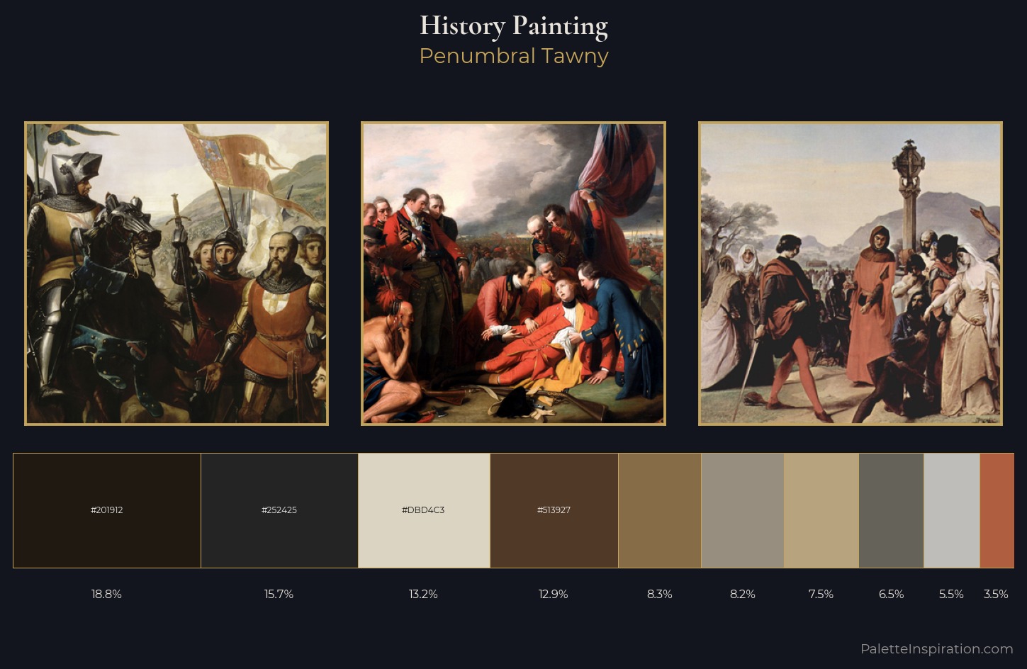 history painting Palette 13 — Penumbral Tawny