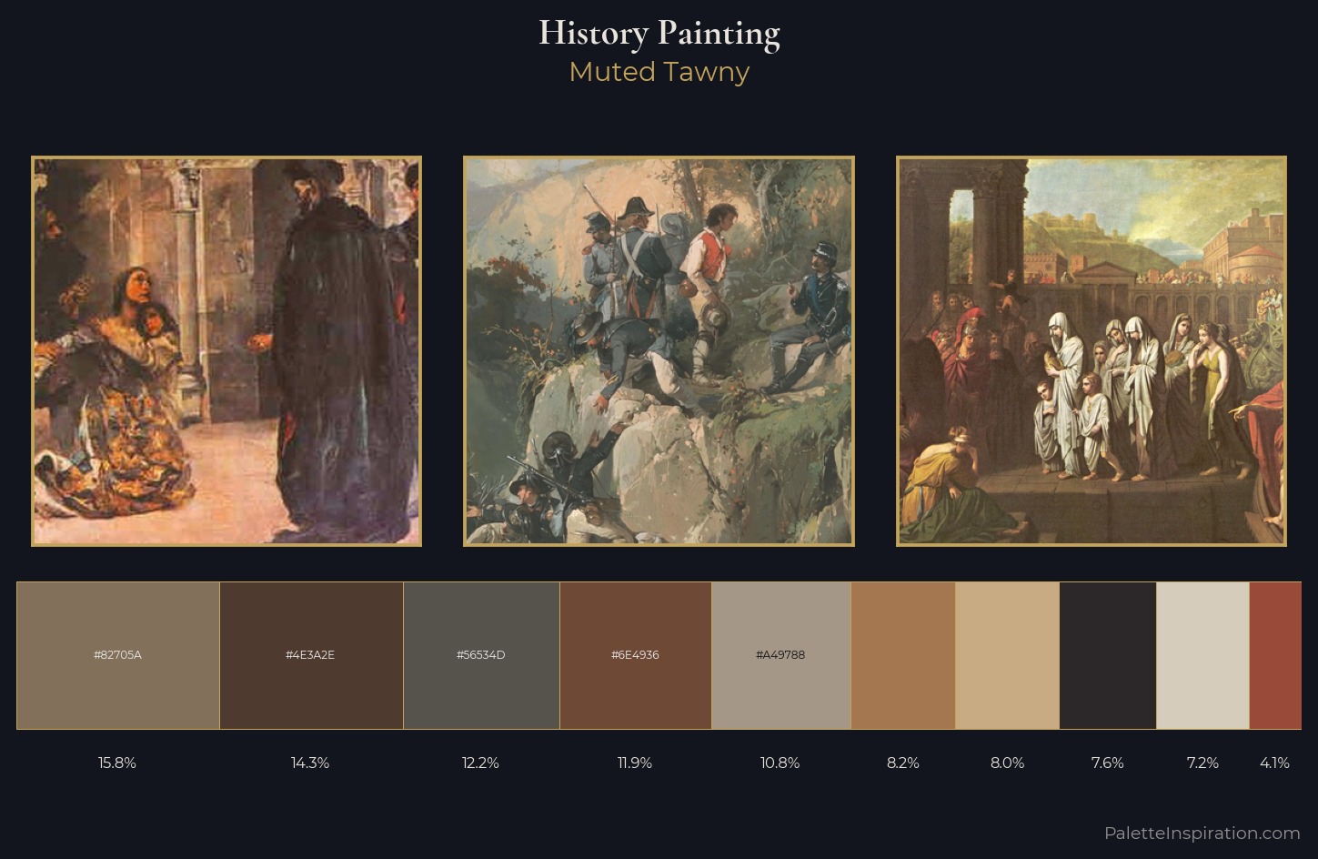 history painting Palette 16 — Muted Tawny