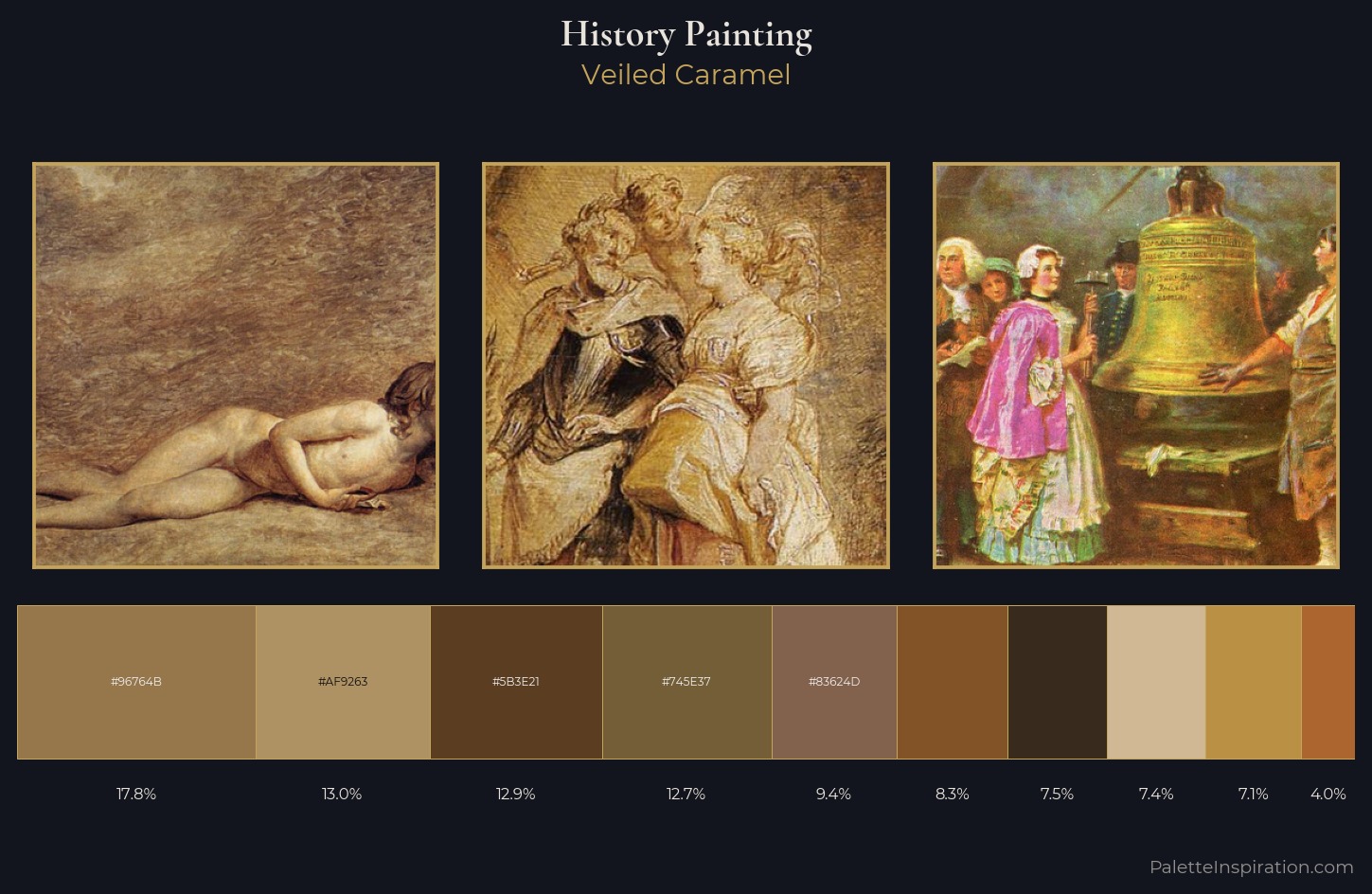 history painting Palette 19 — Veiled Caramel