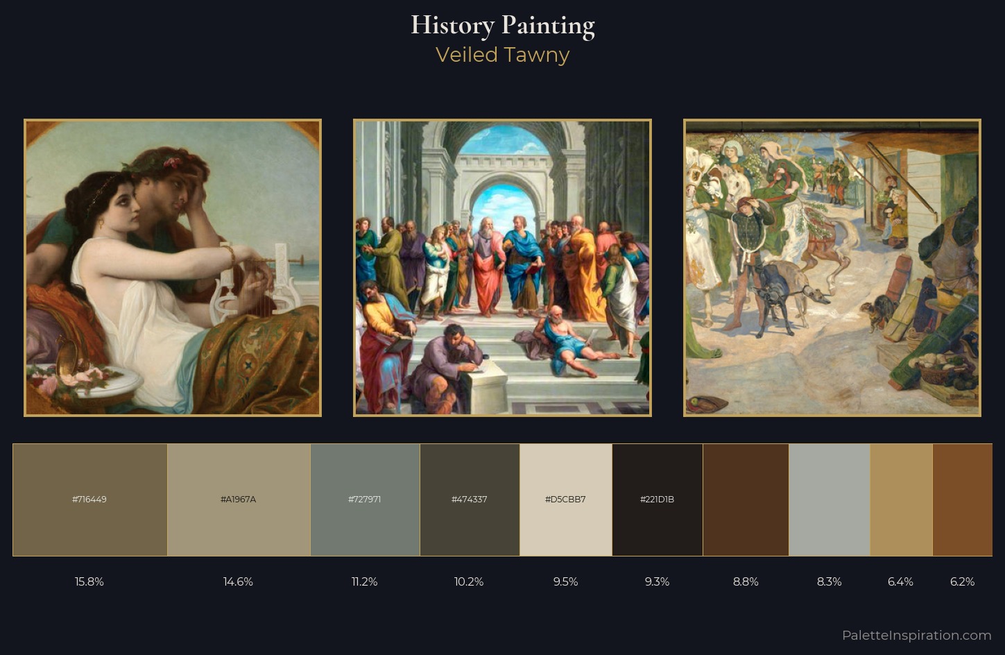 history painting Palette 20 — Veiled Tawny