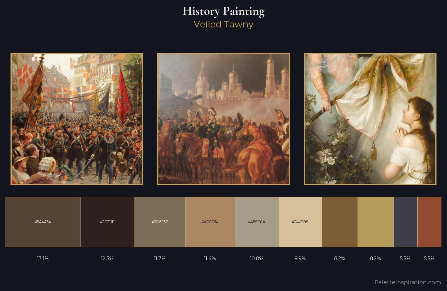 history painting Palette 22 — Veiled Tawny